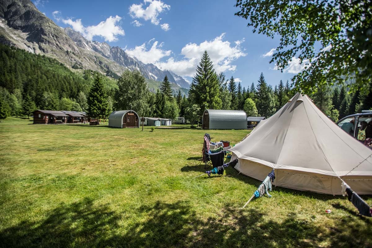 Camping Monte Bianco La Sorgente  - zone tentes