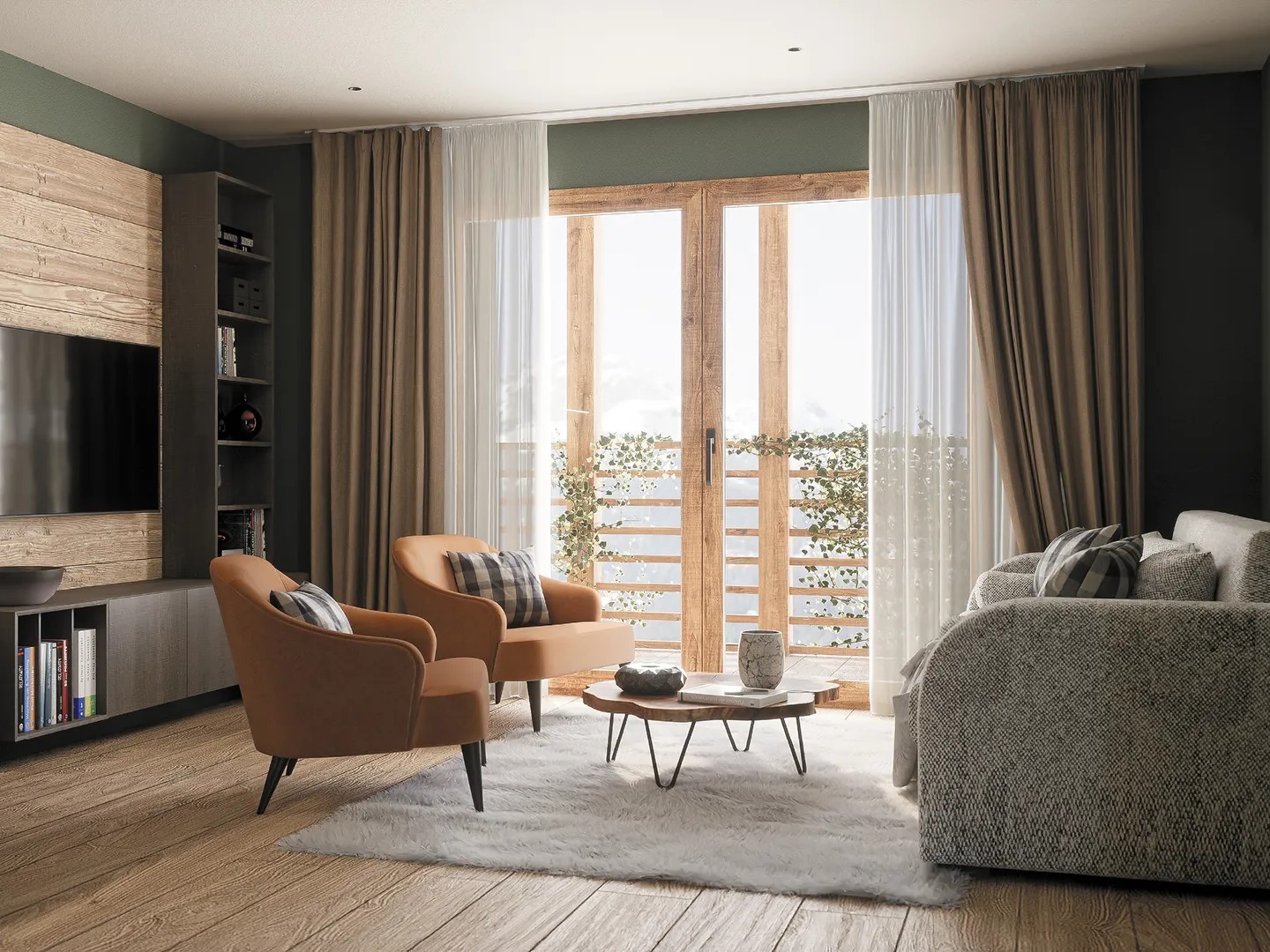 Le Géant Courmayeur - living area