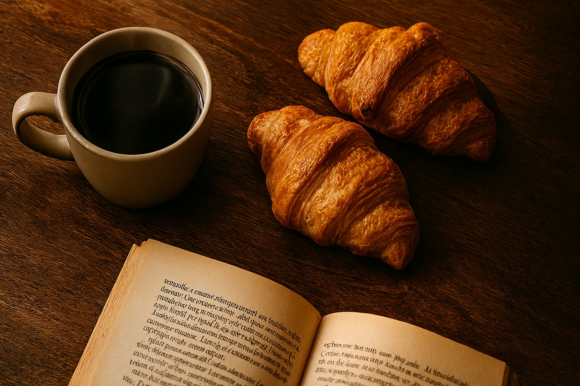 croissant e caffè