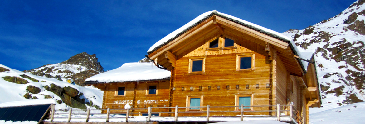 Rifugio Orestes Hütte - Esterno in inverno