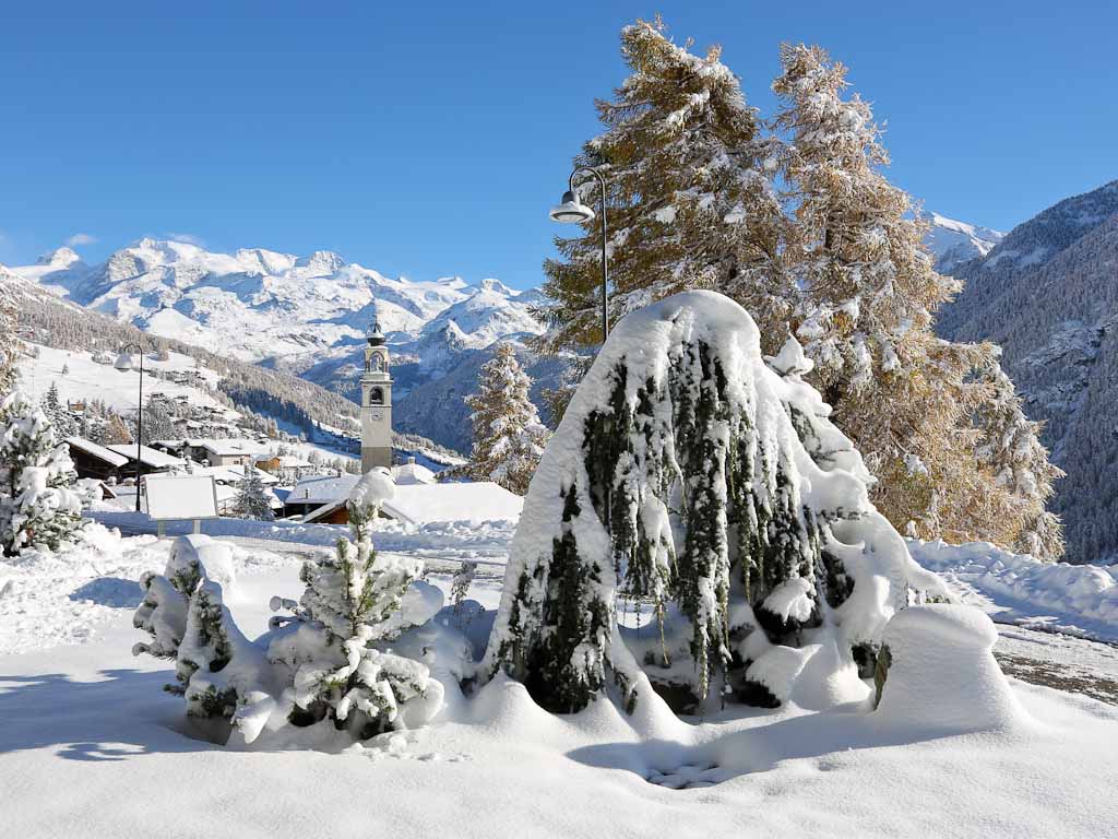 Antagnod et le Mont Rose