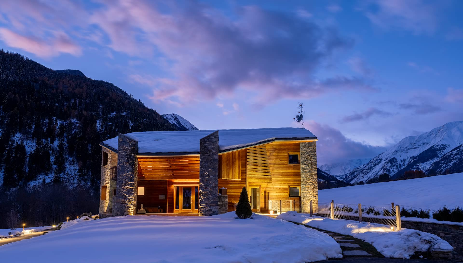 Vista Monte Bianco - Esterno in inverno
