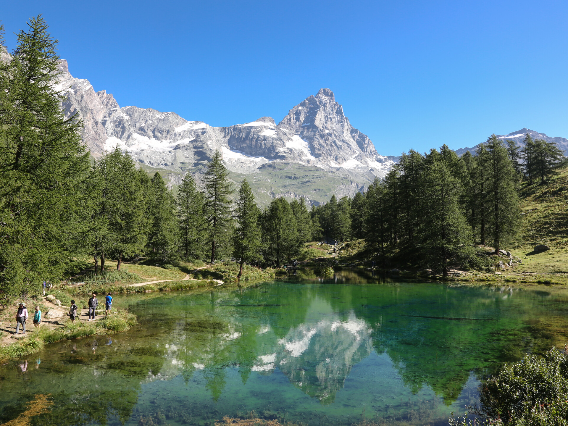 Il Lago Blu e il Cervino