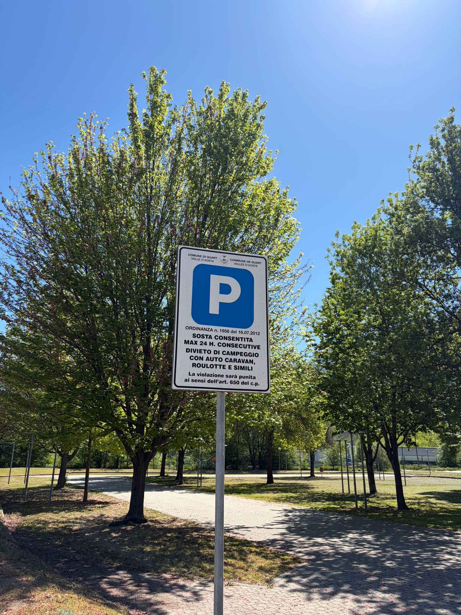 Área de servicio para autocaravanas de Villefranche
